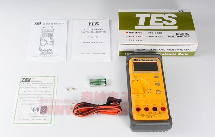 TES-2700 自动换档数字万用表官网，价格，万用表