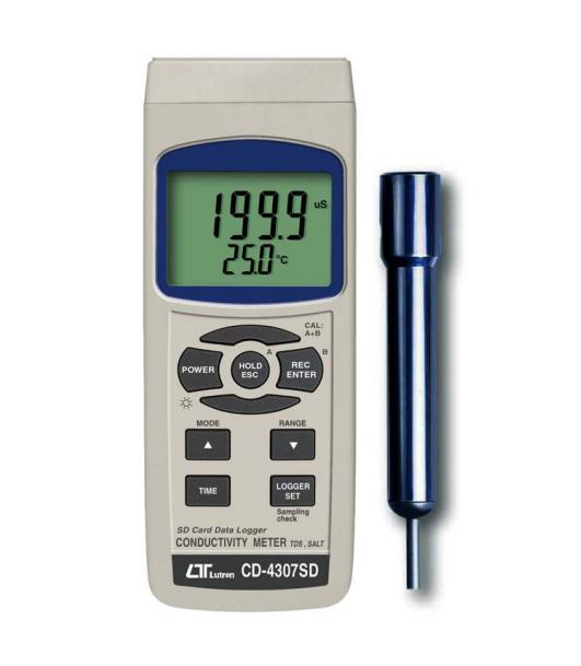 CD-4307SD 电导度/TDS/盐份/温度记录器